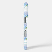 ピンクとブルーのアジサイ ストライプ Case-Mate iPhoneケース (裏面 / 右)