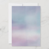 ピンクとブルーのカボチャ 性別発表 仮想 招待状 (裏面)