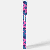 ピンクとブルーのキュービスト Case-Mate iPhoneケース (裏面 / 右)