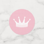 ピンクとブルーのクラウン性別を明らかにするパーティー コンフェッティ (スモール正面)