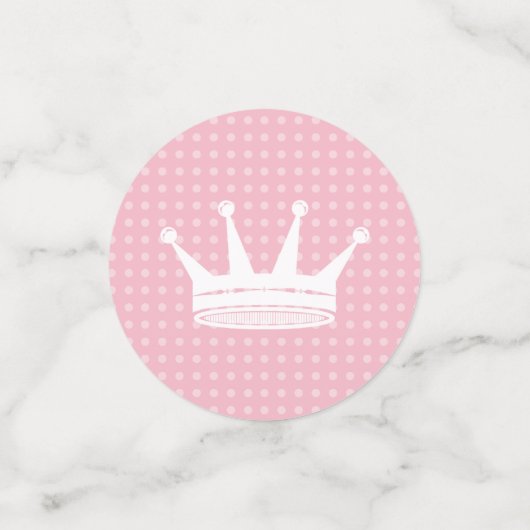 ピンクとブルーのクラウン性別を明らかにするパーティー コンフェッティ (スモール正面)