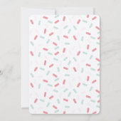 ピンクとブルーのグミベアが性別を明らかにする 招待状 (裏面)