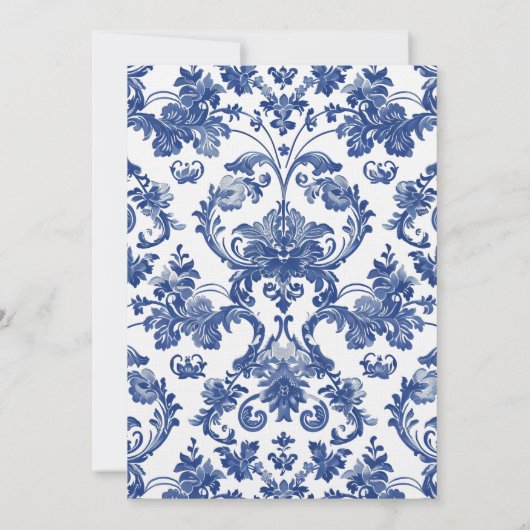 ピンクとブルーのグランドミレニアルのダンバスシャンパーニュ 招待状 (裏面)