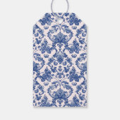 ピンクとブルーのグランドミレニアルクリスマスストッキング ギフトタグ (裏面)