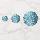 ピンクとブルーのグリッター コンフェッティ (正面)