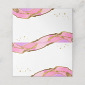 ピンクとブルーのグードと金ゴールド | 結婚s プレイスカード (外部開封)