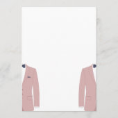 ピンクとブルーのゲイ結婚の名刺 メニュー (裏面)