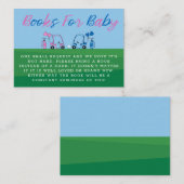 ピンクとブルーのゴルフ 性別発表 書籍リクエスト エンクロージャーカード (正面/裏面)