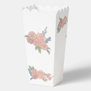 ピンクとブルーのシャビーな花柄 フェイバーボックス