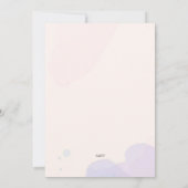 ピンクとブルーのシャワー 招待状 (裏面)