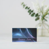 ピンクとブルーのシルキーストリーク 名刺 (スタンド正面)