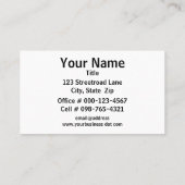 ピンクとブルーのシルキーストリーク 名刺 (裏面)