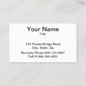 ピンクとブルーのシルキーストリーク 名刺 (裏面)