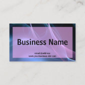 ピンクとブルーのシルキーストリーク 名刺 (正面)