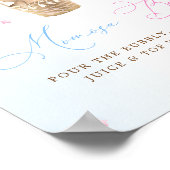 ピンクとブルーのジェンダーがミモザのバーポスターを明かす ポスター (角)