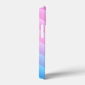ピンクとブルーのストライプ、美しいパステルカラー Case-Mate iPhoneケース (裏面 / 右)