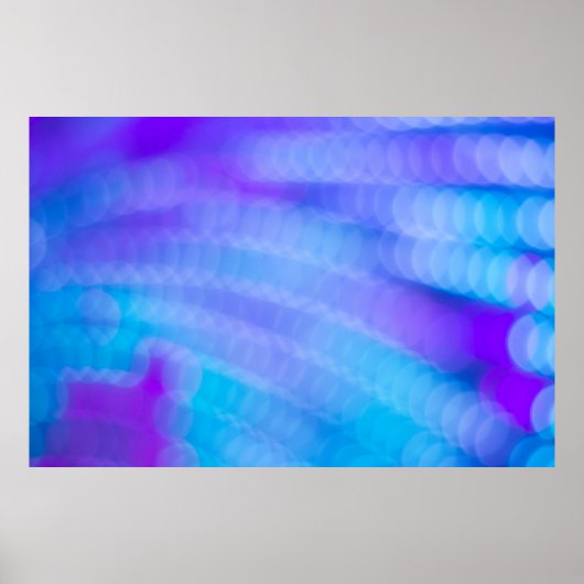 ピンクとブルーのテキスストライプのト ポスター (正面)