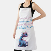 ピンクとブルーのドラゴンガードが夢を見る エプロン (インサイチュ)