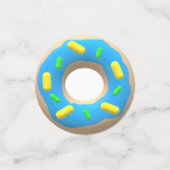 ピンクとブルーのドーナツ コンフェッティ (スモール正面)