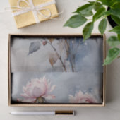 ピンクとブルーのバラ水の色の分離 薄葉紙 (ギフト)