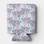 ピンクとブルーのバラ 缶クーラー (裏面)