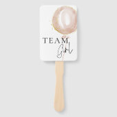 ピンクとブルーのバルーン性別が投票パドルを明らかにする ハンドファン (正面)