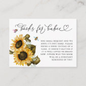 ピンクとブルーのビーブックリクエストのエンクロージャカード エンクロージャーカード (正面)