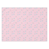 ピンクとブルーのフローラテーブルクロス テーブルクロス (正面(横))