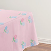 ピンクとブルーのフローラテーブルクロス テーブルクロス (インサイチュ)