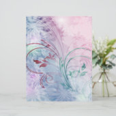 ピンクとブルーのフローラ折り紙紙 (スタンド正面)