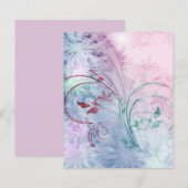 ピンクとブルーのフローラ (正面/裏面)