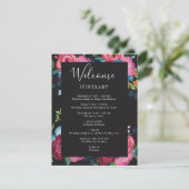 ピンクとブルーのブケッツブラックの結婚旅程 エンクロージャーカード (スタンド正面)