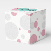 ピンクとブルーのベイビーリビール スプリンクラー シャワー ティアラ パーティー フェイバーボックス (正面サイド)