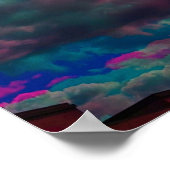 ピンクとブルーのポスター16"×20" ポスター (角)