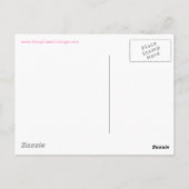 ピンクとブルーのユニオンジャック ポストカード (裏面)