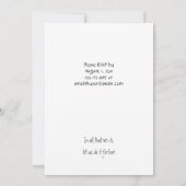 ピンクとブルーのラブバードの結婚式の披露宴のみ 招待状 (裏面)