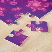 ピンクとブルーの万華鏡のように千変万化するパターングラデーション ジグソーパズル (側面)