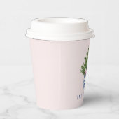 ピンクとブルーの大千年紀クリスマスツリー 紙コップ (右)