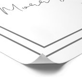 ピンクとブルーの弓のジェンダーが歓迎のサインを明らかにする ポスター (角)