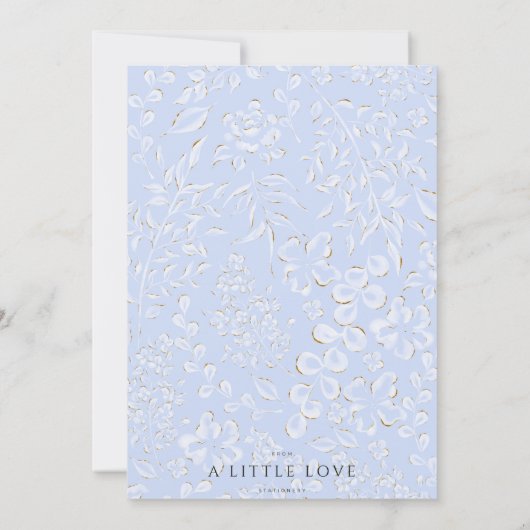 ピンクとブルーの弓の赤ちゃんシャワーの招待状 招待状 (裏面)