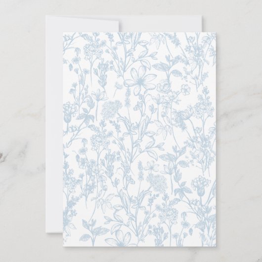 ピンクとブルーの弓ブライダルシャワーの招待状 招待状 (裏面)