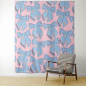 ピンクとブルーの弓 タペストリー (インサイチュ)