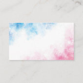 ピンクとブルーの性別がパーティーの少年または少女を明らかにする エンクロージャーカード (裏面)