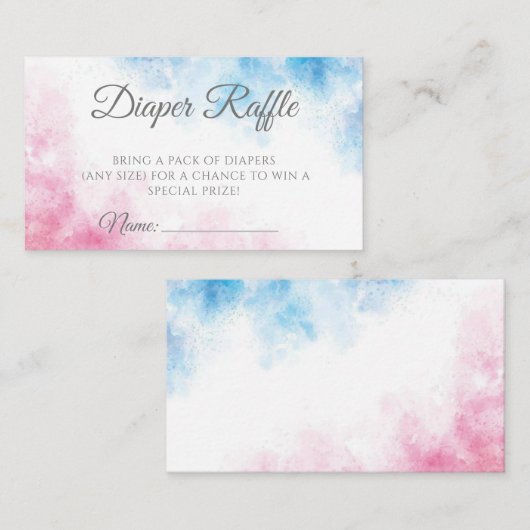 ピンクとブルーの性別がパーティーの少年または少女を明らかにする エンクロージャーカード (正面/裏面)