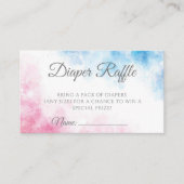 ピンクとブルーの性別がパーティーの少年または少女を明らかにする エンクロージャーカード (正面)