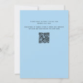 ピンクとブルーの性別がヒョウの赤ちゃんシャワーを明らかにする 招待状 (裏面)