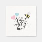 ピンクとブルーの性別が何を明らかにするのか スタンダードカクテルナプキン (正面)