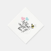 ピンクとブルーの性別が何を明らかにするのか スタンダードカクテルナプキン (角)