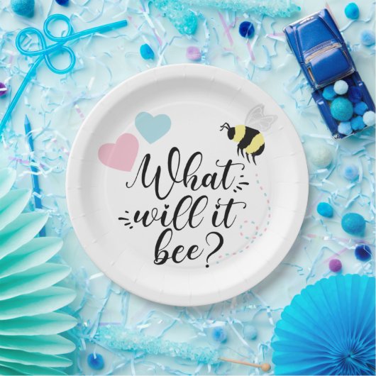 ピンクとブルーの性別が何を明らかにするのか ペーパープレート (パーティー)