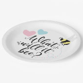 ピンクとブルーの性別が何を明らかにするのか ペーパープレート (アングル)